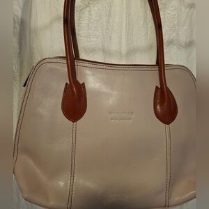 Vera Pelle tan leather shoulder bag NWOT